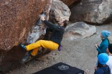 Bouldering in Hueco Tanks on 01/26/2019 with Blue Lizard Climbing and Yoga

Filename: SRM_20190126_1025440.jpg
Aperture: f/3.5
Shutter Speed: 1/250
Body: Canon EOS-1D Mark II
Lens: Canon EF 50mm f/1.8 II