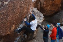 Bouldering in Hueco Tanks on 01/26/2019 with Blue Lizard Climbing and Yoga

Filename: SRM_20190126_1030160.jpg
Aperture: f/4.0
Shutter Speed: 1/250
Body: Canon EOS-1D Mark II
Lens: Canon EF 50mm f/1.8 II