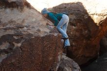 Bouldering in Hueco Tanks on 01/26/2019 with Blue Lizard Climbing and Yoga

Filename: SRM_20190126_1032400.jpg
Aperture: f/5.6
Shutter Speed: 1/250
Body: Canon EOS-1D Mark II
Lens: Canon EF 50mm f/1.8 II