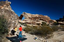 Bouldering in Hueco Tanks on 01/26/2019 with Blue Lizard Climbing and Yoga

Filename: SRM_20190126_1040220.jpg
Aperture: f/5.6
Shutter Speed: 1/250
Body: Canon EOS-1D Mark II
Lens: Canon EF 16-35mm f/2.8 L