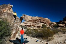 Bouldering in Hueco Tanks on 01/26/2019 with Blue Lizard Climbing and Yoga

Filename: SRM_20190126_1041020.jpg
Aperture: f/5.0
Shutter Speed: 1/250
Body: Canon EOS-1D Mark II
Lens: Canon EF 16-35mm f/2.8 L