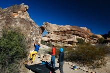 Bouldering in Hueco Tanks on 01/26/2019 with Blue Lizard Climbing and Yoga

Filename: SRM_20190126_1041510.jpg
Aperture: f/5.6
Shutter Speed: 1/250
Body: Canon EOS-1D Mark II
Lens: Canon EF 16-35mm f/2.8 L