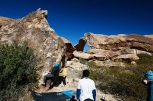Bouldering in Hueco Tanks on 01/26/2019 with Blue Lizard Climbing and Yoga

Filename: SRM_20190126_1046230.jpg
Aperture: f/5.0
Shutter Speed: 1/250
Body: Canon EOS-1D Mark II
Lens: Canon EF 16-35mm f/2.8 L