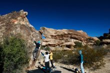 Bouldering in Hueco Tanks on 01/26/2019 with Blue Lizard Climbing and Yoga

Filename: SRM_20190126_1046360.jpg
Aperture: f/5.6
Shutter Speed: 1/250
Body: Canon EOS-1D Mark II
Lens: Canon EF 16-35mm f/2.8 L