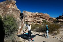 Bouldering in Hueco Tanks on 01/26/2019 with Blue Lizard Climbing and Yoga

Filename: SRM_20190126_1046590.jpg
Aperture: f/5.0
Shutter Speed: 1/250
Body: Canon EOS-1D Mark II
Lens: Canon EF 16-35mm f/2.8 L