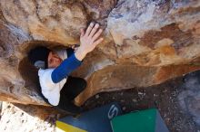 Bouldering in Hueco Tanks on 01/26/2019 with Blue Lizard Climbing and Yoga

Filename: SRM_20190126_1104550.jpg
Aperture: f/5.6
Shutter Speed: 1/250
Body: Canon EOS-1D Mark II
Lens: Canon EF 16-35mm f/2.8 L