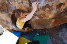 Bouldering in Hueco Tanks on 01/26/2019 with Blue Lizard Climbing and Yoga

Filename: SRM_20190126_1109380.jpg
Aperture: f/5.6
Shutter Speed: 1/250
Body: Canon EOS-1D Mark II
Lens: Canon EF 16-35mm f/2.8 L