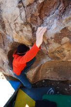 Bouldering in Hueco Tanks on 01/26/2019 with Blue Lizard Climbing and Yoga

Filename: SRM_20190126_1112040.jpg
Aperture: f/5.6
Shutter Speed: 1/250
Body: Canon EOS-1D Mark II
Lens: Canon EF 16-35mm f/2.8 L