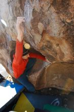 Bouldering in Hueco Tanks on 01/26/2019 with Blue Lizard Climbing and Yoga

Filename: SRM_20190126_1112070.jpg
Aperture: f/6.3
Shutter Speed: 1/250
Body: Canon EOS-1D Mark II
Lens: Canon EF 16-35mm f/2.8 L