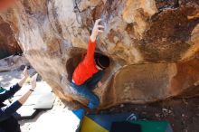 Bouldering in Hueco Tanks on 01/26/2019 with Blue Lizard Climbing and Yoga

Filename: SRM_20190126_1117170.jpg
Aperture: f/5.6
Shutter Speed: 1/250
Body: Canon EOS-1D Mark II
Lens: Canon EF 16-35mm f/2.8 L