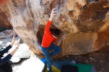 Bouldering in Hueco Tanks on 01/26/2019 with Blue Lizard Climbing and Yoga

Filename: SRM_20190126_1117190.jpg
Aperture: f/5.6
Shutter Speed: 1/250
Body: Canon EOS-1D Mark II
Lens: Canon EF 16-35mm f/2.8 L