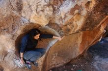 Bouldering in Hueco Tanks on 01/26/2019 with Blue Lizard Climbing and Yoga

Filename: SRM_20190126_1118110.jpg
Aperture: f/5.6
Shutter Speed: 1/250
Body: Canon EOS-1D Mark II
Lens: Canon EF 16-35mm f/2.8 L