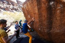Bouldering in Hueco Tanks on 01/26/2019 with Blue Lizard Climbing and Yoga

Filename: SRM_20190126_1122080.jpg
Aperture: f/5.6
Shutter Speed: 1/250
Body: Canon EOS-1D Mark II
Lens: Canon EF 16-35mm f/2.8 L