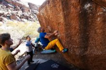 Bouldering in Hueco Tanks on 01/26/2019 with Blue Lizard Climbing and Yoga

Filename: SRM_20190126_1122120.jpg
Aperture: f/5.6
Shutter Speed: 1/250
Body: Canon EOS-1D Mark II
Lens: Canon EF 16-35mm f/2.8 L