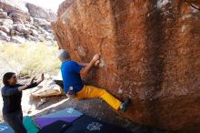 Bouldering in Hueco Tanks on 01/26/2019 with Blue Lizard Climbing and Yoga

Filename: SRM_20190126_1123290.jpg
Aperture: f/5.0
Shutter Speed: 1/250
Body: Canon EOS-1D Mark II
Lens: Canon EF 16-35mm f/2.8 L