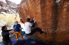 Bouldering in Hueco Tanks on 01/26/2019 with Blue Lizard Climbing and Yoga

Filename: SRM_20190126_1124540.jpg
Aperture: f/5.6
Shutter Speed: 1/250
Body: Canon EOS-1D Mark II
Lens: Canon EF 16-35mm f/2.8 L