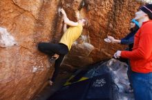 Bouldering in Hueco Tanks on 01/26/2019 with Blue Lizard Climbing and Yoga

Filename: SRM_20190126_1135130.jpg
Aperture: f/4.0
Shutter Speed: 1/250
Body: Canon EOS-1D Mark II
Lens: Canon EF 16-35mm f/2.8 L