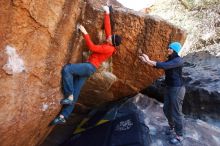 Bouldering in Hueco Tanks on 01/26/2019 with Blue Lizard Climbing and Yoga

Filename: SRM_20190126_1136200.jpg
Aperture: f/4.0
Shutter Speed: 1/250
Body: Canon EOS-1D Mark II
Lens: Canon EF 16-35mm f/2.8 L