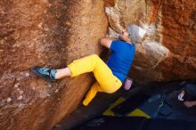 Bouldering in Hueco Tanks on 01/26/2019 with Blue Lizard Climbing and Yoga

Filename: SRM_20190126_1138100.jpg
Aperture: f/4.0
Shutter Speed: 1/250
Body: Canon EOS-1D Mark II
Lens: Canon EF 16-35mm f/2.8 L