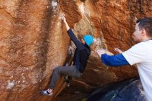 Bouldering in Hueco Tanks on 01/26/2019 with Blue Lizard Climbing and Yoga

Filename: SRM_20190126_1138570.jpg
Aperture: f/4.0
Shutter Speed: 1/250
Body: Canon EOS-1D Mark II
Lens: Canon EF 16-35mm f/2.8 L