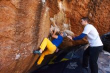 Bouldering in Hueco Tanks on 01/26/2019 with Blue Lizard Climbing and Yoga

Filename: SRM_20190126_1140450.jpg
Aperture: f/5.6
Shutter Speed: 1/200
Body: Canon EOS-1D Mark II
Lens: Canon EF 16-35mm f/2.8 L