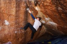 Bouldering in Hueco Tanks on 01/26/2019 with Blue Lizard Climbing and Yoga

Filename: SRM_20190126_1142401.jpg
Aperture: f/6.3
Shutter Speed: 1/200
Body: Canon EOS-1D Mark II
Lens: Canon EF 16-35mm f/2.8 L