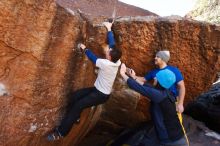 Bouldering in Hueco Tanks on 01/26/2019 with Blue Lizard Climbing and Yoga

Filename: SRM_20190126_1142510.jpg
Aperture: f/7.1
Shutter Speed: 1/200
Body: Canon EOS-1D Mark II
Lens: Canon EF 16-35mm f/2.8 L