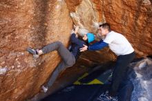 Bouldering in Hueco Tanks on 01/26/2019 with Blue Lizard Climbing and Yoga

Filename: SRM_20190126_1145580.jpg
Aperture: f/5.0
Shutter Speed: 1/200
Body: Canon EOS-1D Mark II
Lens: Canon EF 16-35mm f/2.8 L