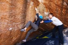 Bouldering in Hueco Tanks on 01/26/2019 with Blue Lizard Climbing and Yoga

Filename: SRM_20190126_1146570.jpg
Aperture: f/5.0
Shutter Speed: 1/200
Body: Canon EOS-1D Mark II
Lens: Canon EF 16-35mm f/2.8 L