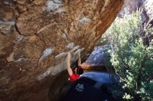 Bouldering in Hueco Tanks on 01/26/2019 with Blue Lizard Climbing and Yoga

Filename: SRM_20190126_1207330.jpg
Aperture: f/4.5
Shutter Speed: 1/250
Body: Canon EOS-1D Mark II
Lens: Canon EF 16-35mm f/2.8 L