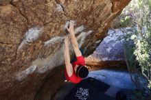 Bouldering in Hueco Tanks on 01/26/2019 with Blue Lizard Climbing and Yoga

Filename: SRM_20190126_1207420.jpg
Aperture: f/4.5
Shutter Speed: 1/250
Body: Canon EOS-1D Mark II
Lens: Canon EF 16-35mm f/2.8 L