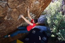 Bouldering in Hueco Tanks on 01/26/2019 with Blue Lizard Climbing and Yoga

Filename: SRM_20190126_1208040.jpg
Aperture: f/4.5
Shutter Speed: 1/250
Body: Canon EOS-1D Mark II
Lens: Canon EF 16-35mm f/2.8 L