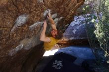 Bouldering in Hueco Tanks on 01/26/2019 with Blue Lizard Climbing and Yoga

Filename: SRM_20190126_1210070.jpg
Aperture: f/5.0
Shutter Speed: 1/250
Body: Canon EOS-1D Mark II
Lens: Canon EF 16-35mm f/2.8 L