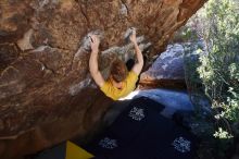 Bouldering in Hueco Tanks on 01/26/2019 with Blue Lizard Climbing and Yoga

Filename: SRM_20190126_1210141.jpg
Aperture: f/4.5
Shutter Speed: 1/250
Body: Canon EOS-1D Mark II
Lens: Canon EF 16-35mm f/2.8 L