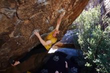 Bouldering in Hueco Tanks on 01/26/2019 with Blue Lizard Climbing and Yoga

Filename: SRM_20190126_1210240.jpg
Aperture: f/5.0
Shutter Speed: 1/250
Body: Canon EOS-1D Mark II
Lens: Canon EF 16-35mm f/2.8 L