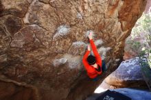 Bouldering in Hueco Tanks on 01/26/2019 with Blue Lizard Climbing and Yoga

Filename: SRM_20190126_1221010.jpg
Aperture: f/4.0
Shutter Speed: 1/250
Body: Canon EOS-1D Mark II
Lens: Canon EF 16-35mm f/2.8 L