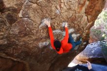 Bouldering in Hueco Tanks on 01/26/2019 with Blue Lizard Climbing and Yoga

Filename: SRM_20190126_1221060.jpg
Aperture: f/4.0
Shutter Speed: 1/250
Body: Canon EOS-1D Mark II
Lens: Canon EF 16-35mm f/2.8 L