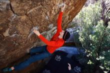 Bouldering in Hueco Tanks on 01/26/2019 with Blue Lizard Climbing and Yoga

Filename: SRM_20190126_1221130.jpg
Aperture: f/4.5
Shutter Speed: 1/250
Body: Canon EOS-1D Mark II
Lens: Canon EF 16-35mm f/2.8 L