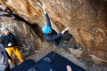 Bouldering in Hueco Tanks on 01/26/2019 with Blue Lizard Climbing and Yoga

Filename: SRM_20190126_1239280.jpg
Aperture: f/4.0
Shutter Speed: 1/200
Body: Canon EOS-1D Mark II
Lens: Canon EF 16-35mm f/2.8 L