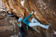 Bouldering in Hueco Tanks on 01/26/2019 with Blue Lizard Climbing and Yoga

Filename: SRM_20190126_1242350.jpg
Aperture: f/5.6
Shutter Speed: 1/200
Body: Canon EOS-1D Mark II
Lens: Canon EF 16-35mm f/2.8 L