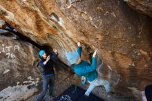 Bouldering in Hueco Tanks on 01/26/2019 with Blue Lizard Climbing and Yoga

Filename: SRM_20190126_1244581.jpg
Aperture: f/4.0
Shutter Speed: 1/250
Body: Canon EOS-1D Mark II
Lens: Canon EF 16-35mm f/2.8 L