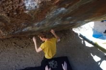 Bouldering in Hueco Tanks on 01/26/2019 with Blue Lizard Climbing and Yoga

Filename: SRM_20190126_1256290.jpg
Aperture: f/9.0
Shutter Speed: 1/100
Body: Canon EOS-1D Mark II
Lens: Canon EF 16-35mm f/2.8 L