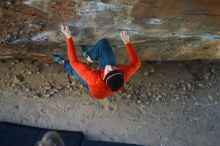 Bouldering in Hueco Tanks on 01/26/2019 with Blue Lizard Climbing and Yoga

Filename: SRM_20190126_1311091.jpg
Aperture: f/2.2
Shutter Speed: 1/400
Body: Canon EOS-1D Mark II
Lens: Canon EF 50mm f/1.8 II