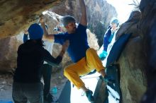 Bouldering in Hueco Tanks on 01/26/2019 with Blue Lizard Climbing and Yoga

Filename: SRM_20190126_1313180.jpg
Aperture: f/4.5
Shutter Speed: 1/400
Body: Canon EOS-1D Mark II
Lens: Canon EF 50mm f/1.8 II