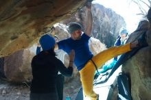 Bouldering in Hueco Tanks on 01/26/2019 with Blue Lizard Climbing and Yoga

Filename: SRM_20190126_1313191.jpg
Aperture: f/4.5
Shutter Speed: 1/400
Body: Canon EOS-1D Mark II
Lens: Canon EF 50mm f/1.8 II