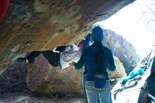 Bouldering in Hueco Tanks on 01/26/2019 with Blue Lizard Climbing and Yoga

Filename: SRM_20190126_1316450.jpg
Aperture: f/4.5
Shutter Speed: 1/250
Body: Canon EOS-1D Mark II
Lens: Canon EF 50mm f/1.8 II