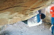 Bouldering in Hueco Tanks on 01/26/2019 with Blue Lizard Climbing and Yoga

Filename: SRM_20190126_1326210.jpg
Aperture: f/3.2
Shutter Speed: 1/250
Body: Canon EOS-1D Mark II
Lens: Canon EF 50mm f/1.8 II