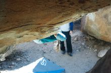 Bouldering in Hueco Tanks on 01/26/2019 with Blue Lizard Climbing and Yoga

Filename: SRM_20190126_1334260.jpg
Aperture: f/3.5
Shutter Speed: 1/250
Body: Canon EOS-1D Mark II
Lens: Canon EF 50mm f/1.8 II