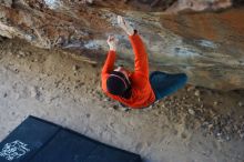 Bouldering in Hueco Tanks on 01/26/2019 with Blue Lizard Climbing and Yoga

Filename: SRM_20190126_1336051.jpg
Aperture: f/2.5
Shutter Speed: 1/250
Body: Canon EOS-1D Mark II
Lens: Canon EF 50mm f/1.8 II