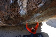 Bouldering in Hueco Tanks on 01/26/2019 with Blue Lizard Climbing and Yoga

Filename: SRM_20190126_1453150.jpg
Aperture: f/4.0
Shutter Speed: 1/250
Body: Canon EOS-1D Mark II
Lens: Canon EF 16-35mm f/2.8 L